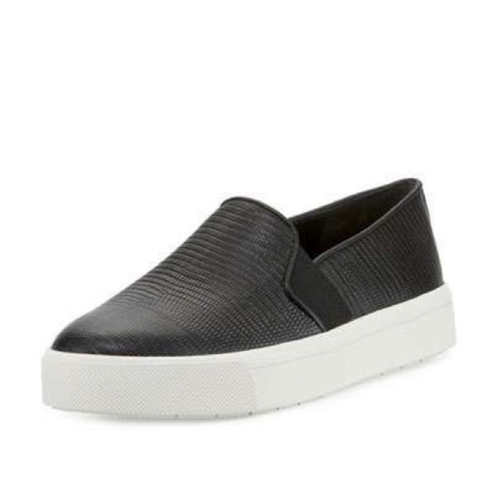 Vince Blair Lizard Embossed Slip On Sneaker